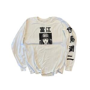 Junji Ito collection ripple junction tomie kawakami white long sleeve XL manga￼